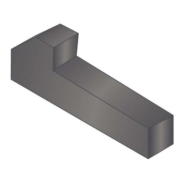 G.L. Huyett Tapered Gib Head Machine Key, Tapered Gib End, Carbon Steel, Plain, 1-1/2 in L, 5/16 in Sq GIB-0312-1500